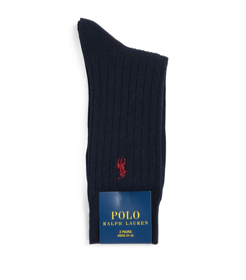 Polo Ralph Lauren Polo Ralph Lauren Egyptian Cotton-Blend Socks (Pack Of 2)