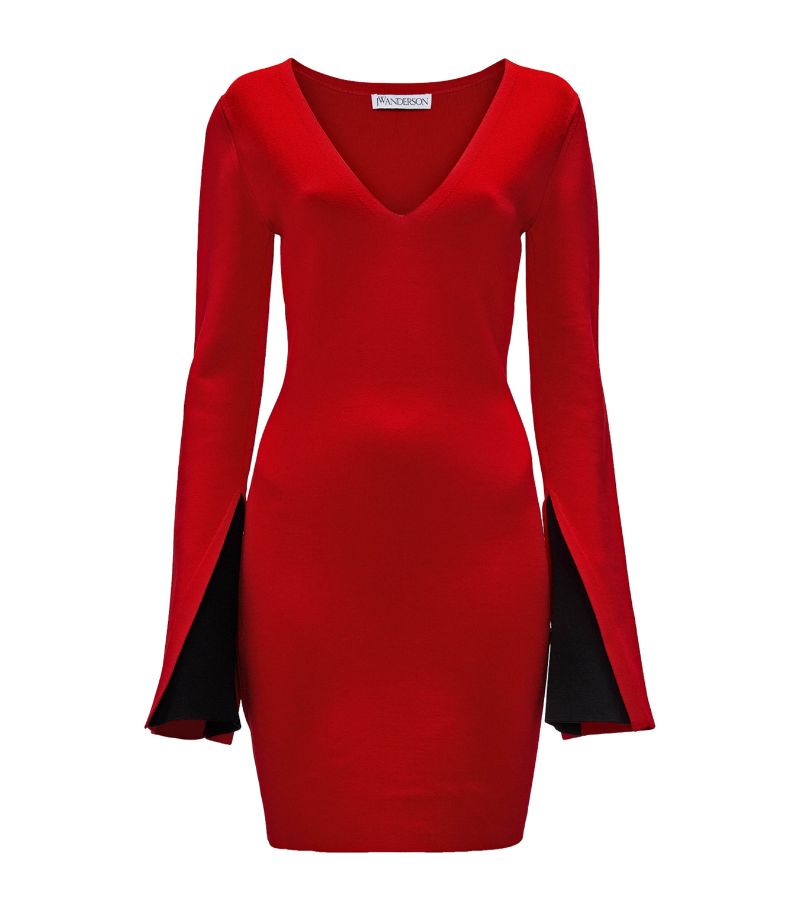 Jw Anderson Jw Anderson V-Neck Mini Dress