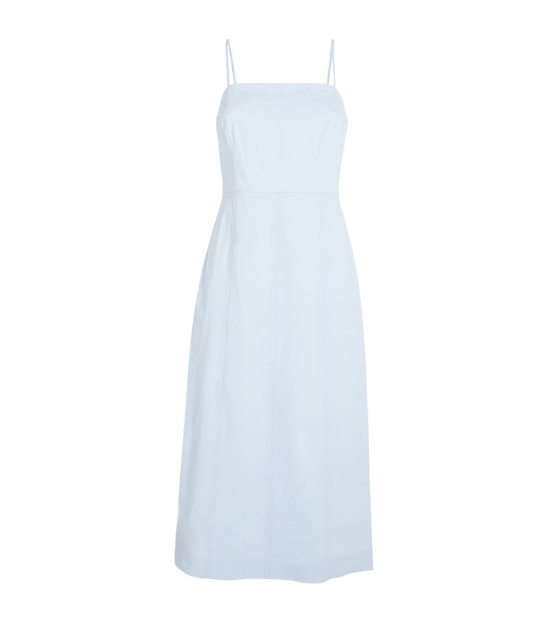 Theory Theory Linen-Blend Midi Dress