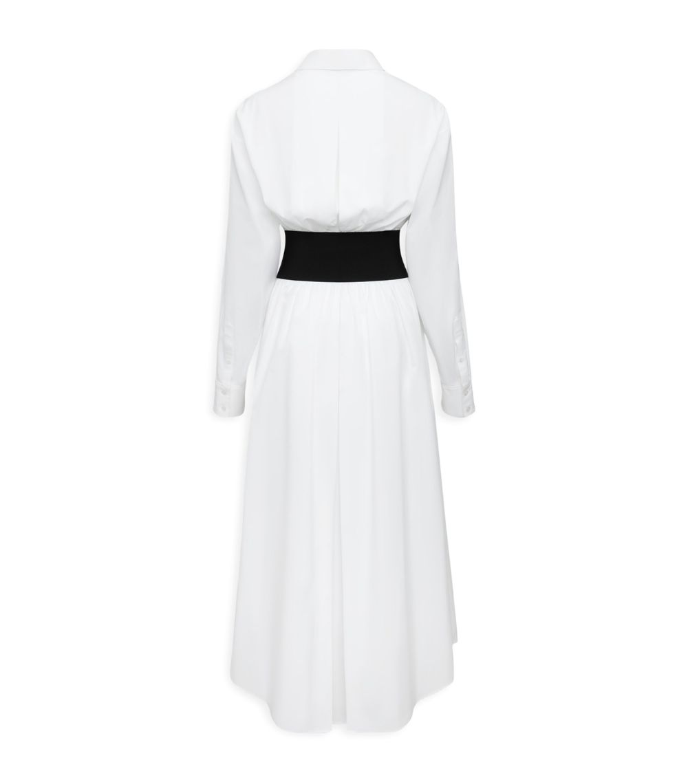 Alaïa Alaïa Belted Shirt Midi Dress