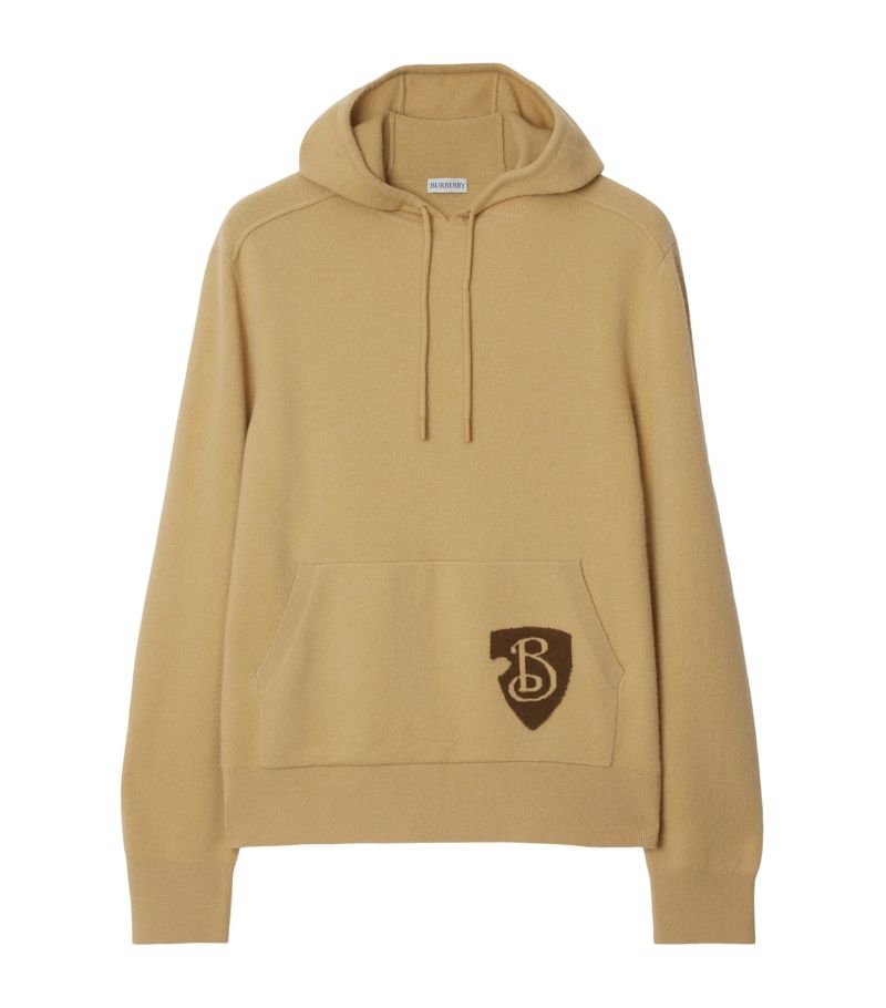 Burberry Burberry Wool B Shield Hoodie