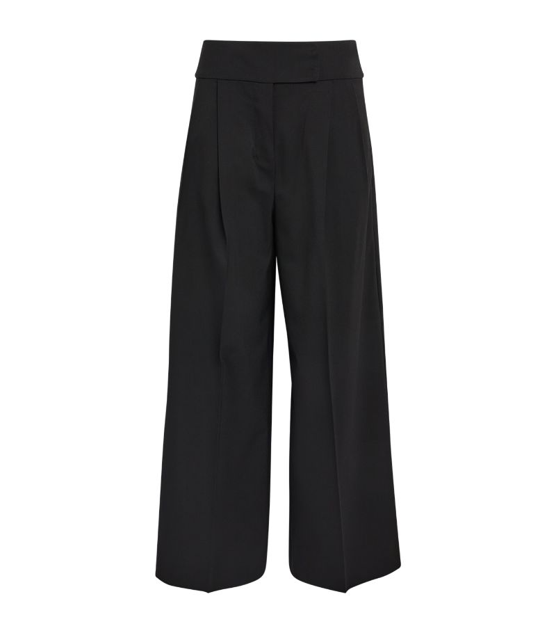 Max Mara Max Mara Virgin Wool-Blend Tailored Trousers