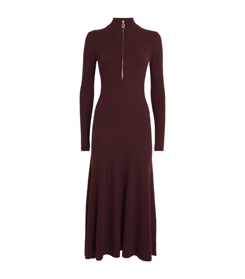 Me+Em Me+Em Wool-Cashmere High-Neck Dress