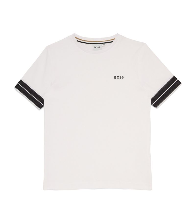 Boss Kidswear Boss Kidswear Woven-Trim Logo T-Shirt (4-16 Years)