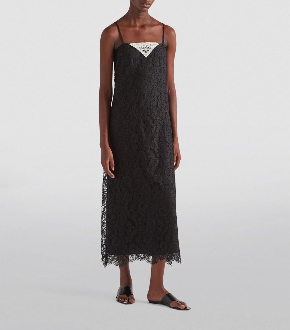 Prada Prada Lace Midi Dress