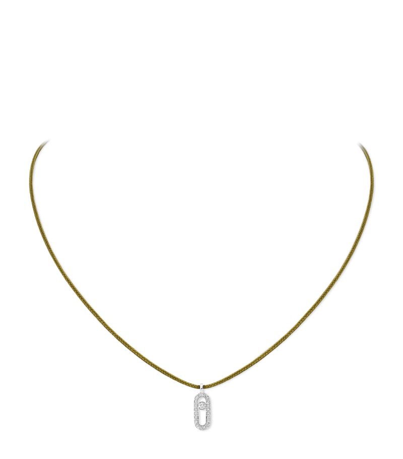 Messika Messika White Gold And Diamond Messika Care(S) Necklace