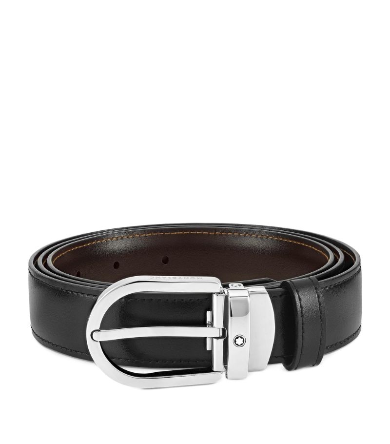 Montblanc Montblanc Leather Reversible Horseshoe Belt