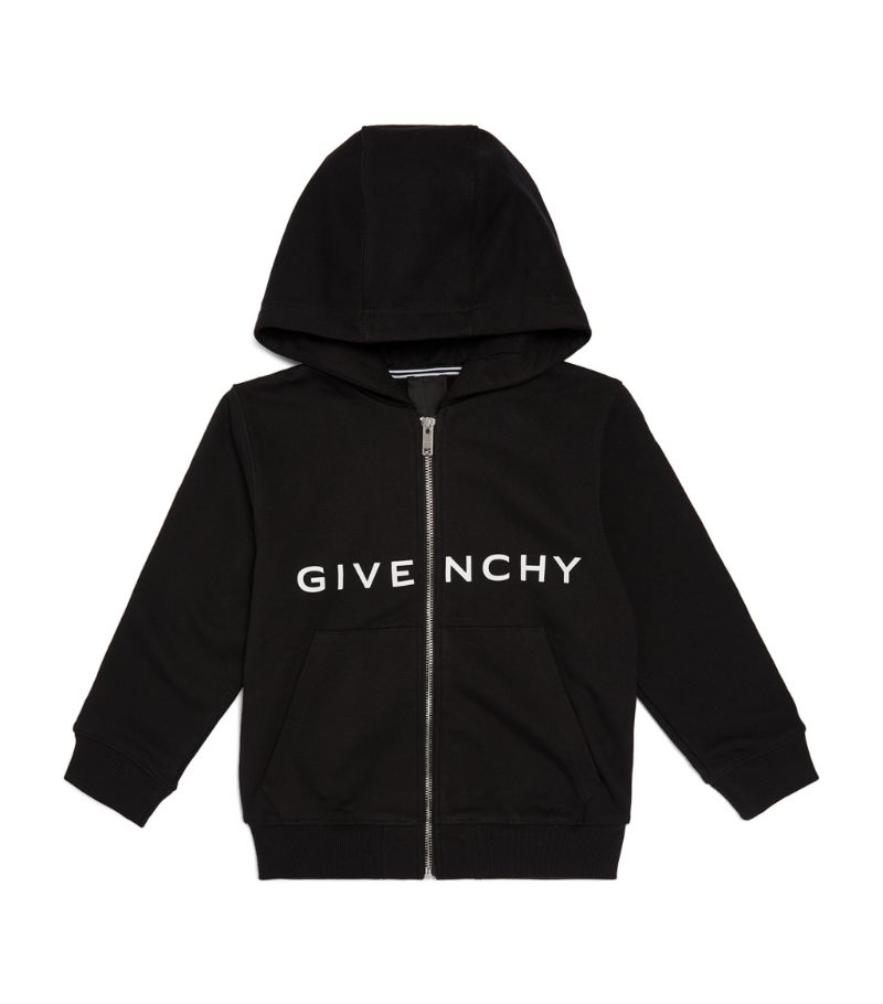 Givenchy Givenchy Kids Logo Zip-Up Hoodie (4-14 Years)