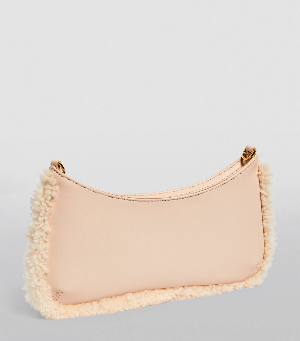 Jacquemus Jacquemus Leather-Shearling Le Bisou Shoulder Bag