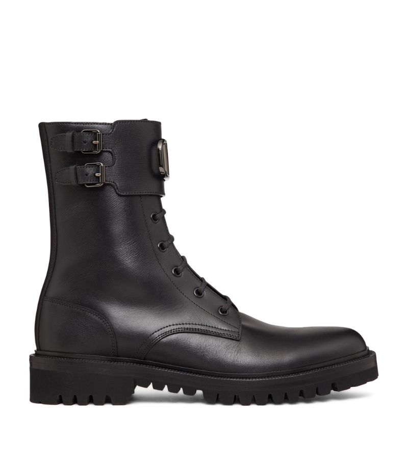 VALENTINO GARAVANI Valentino Garavani Leather Combat Boots