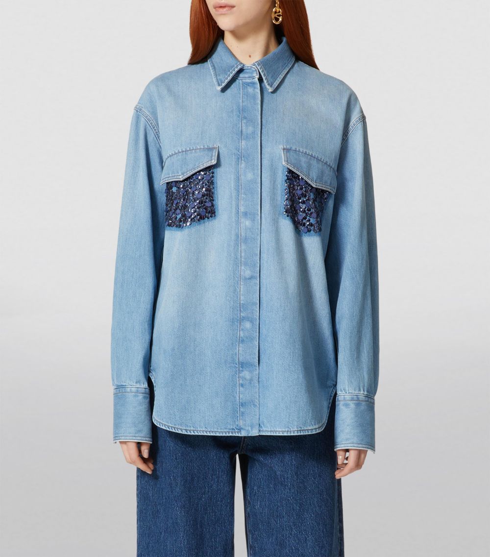 VALENTINO GARAVANI Valentino Garavani Embellished Denim Shirt