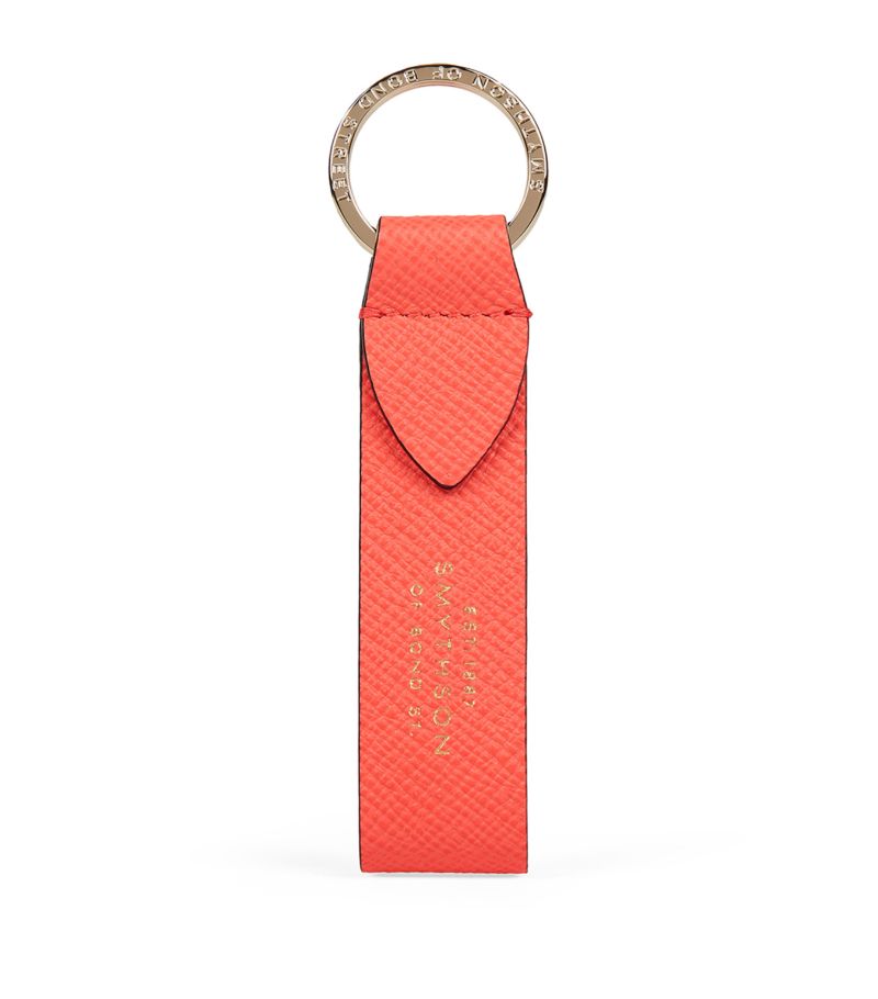 Smythson Smythson Leather Panama Keyring