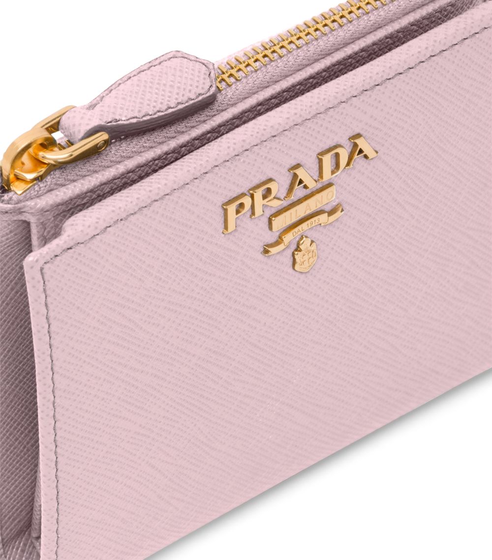 Prada Prada Small Saffiano Leather Wallet