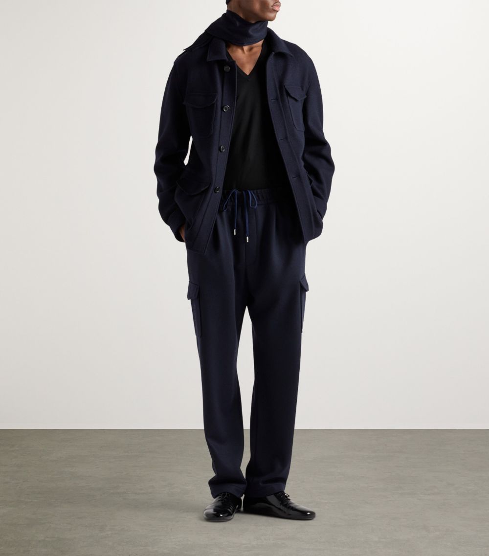 Prada Prada Cashmere-Wool Cargo Sweatpants