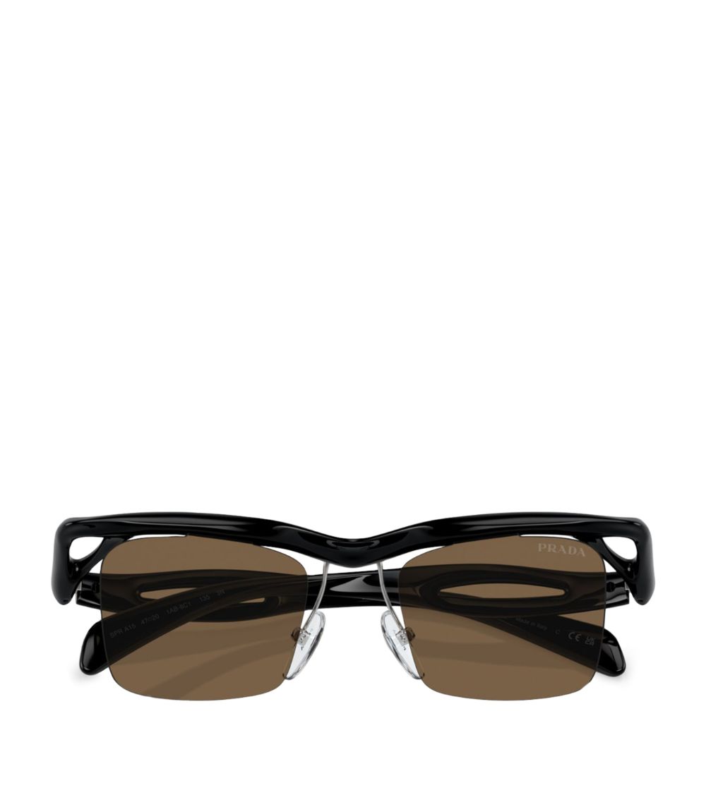 Prada Prada Sculptural Square Runway Sunglasses