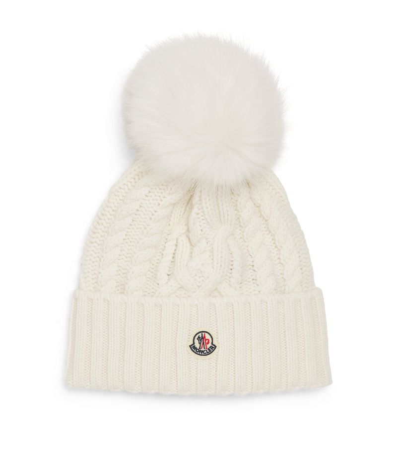 Moncler Moncler Merino Wool Pom-Pom Beanie