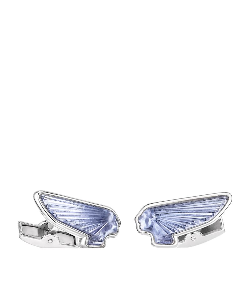 Lalique Lalique Crystal Victoire Mascottes Cufflinks