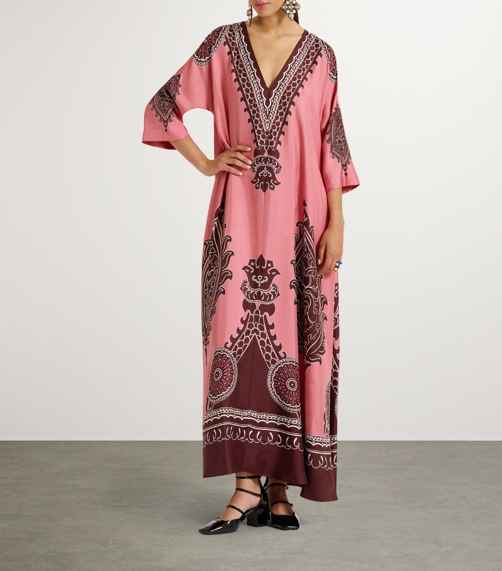 La Doublej La Doublej Silk Muumuu Maxi Dress