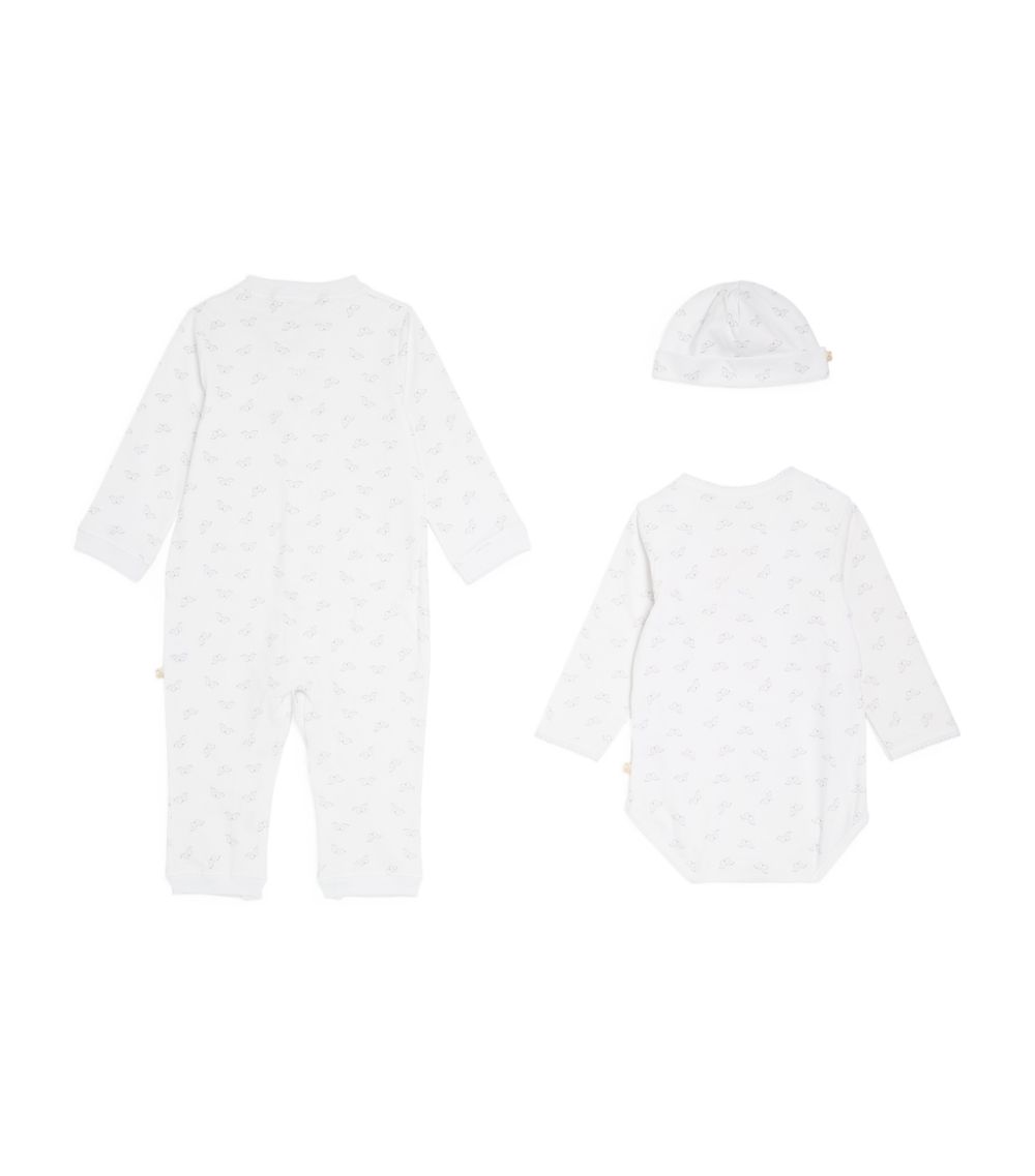 Marie-Chantal Marie-Chantal Angel Wing Playsuit, Bodysuit And Hat Set (0-12 Months)