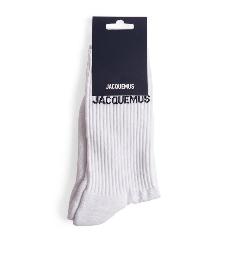 Jacquemus Jacquemus Ribbed Logo Socks