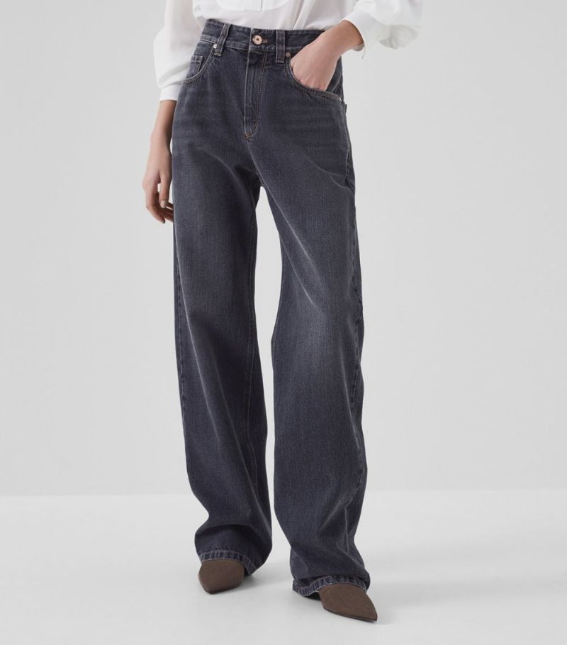 Brunello Cucinelli Brunello Cucinelli High-Rise Wide Jeans