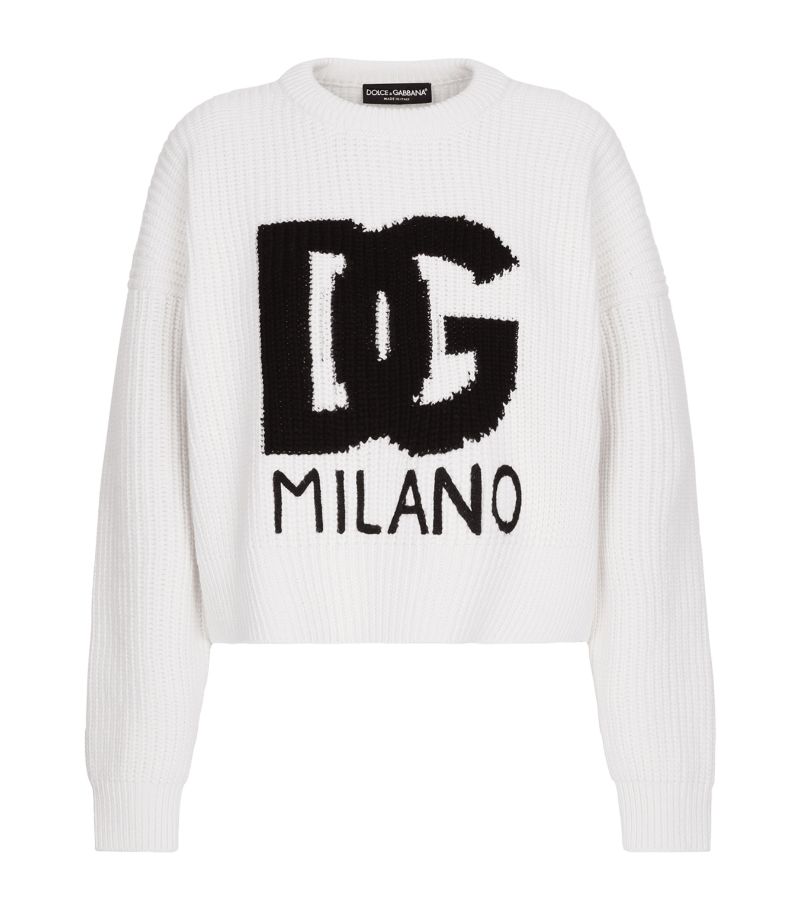 Dolce & Gabbana Dolce & Gabbana Wool Logo Sweater