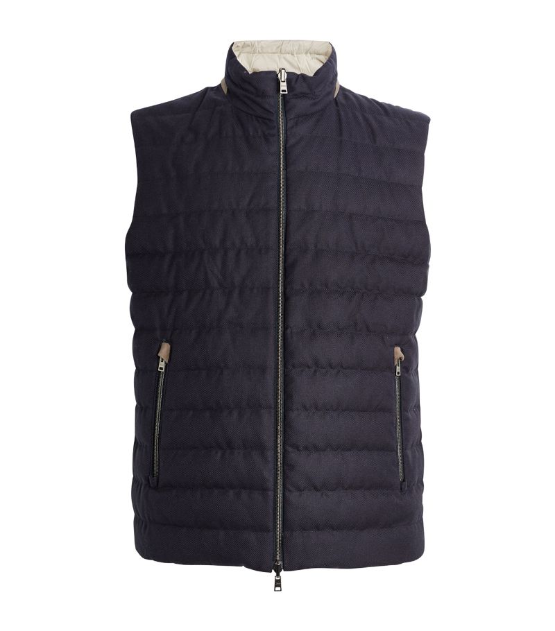 Herno Herno Cotton-Cashmere Reversible Gilet