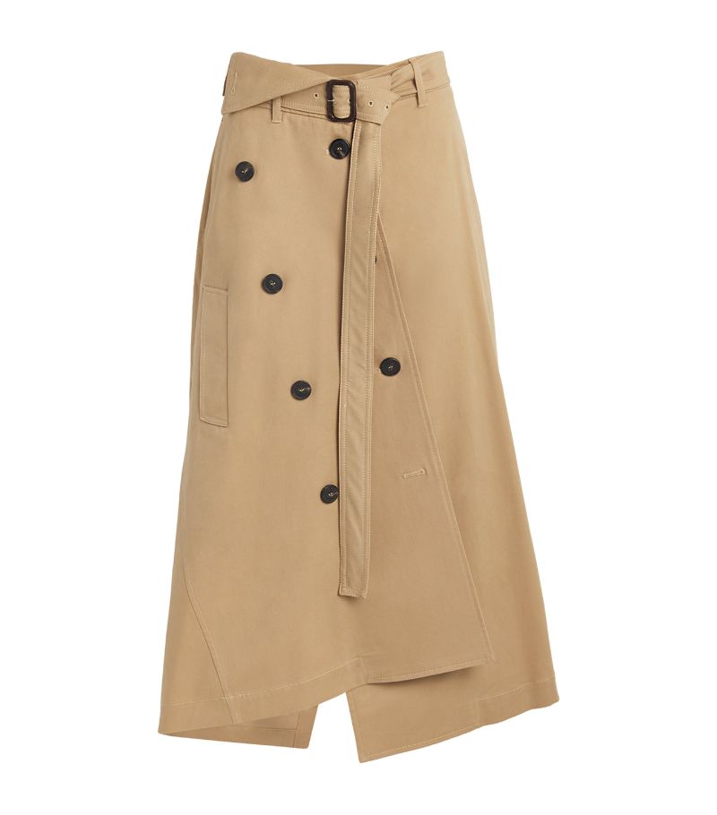 Weekend Max Mara Weekend Max Mara Asymmetric Trench Midi Skirt