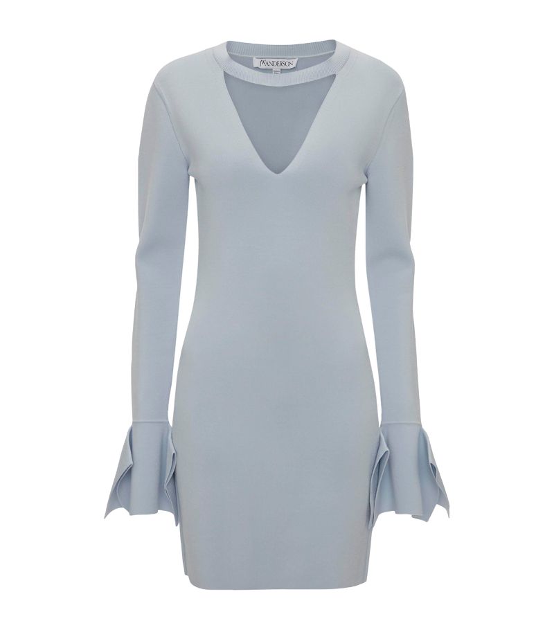 Jw Anderson Jw Anderson V-Neck Panel Mini Dress