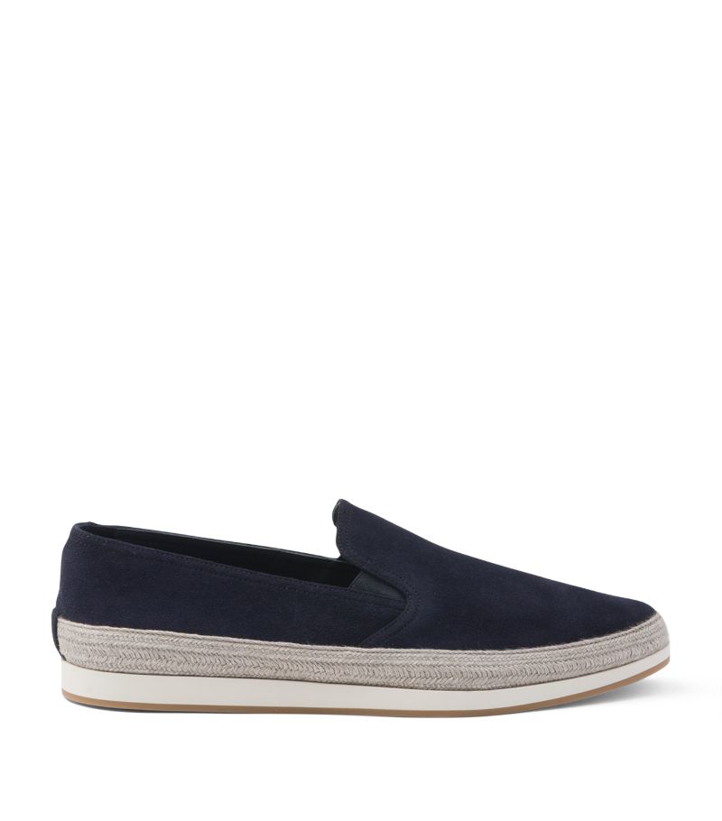 Prada Prada Suede Slip-On Sneakers