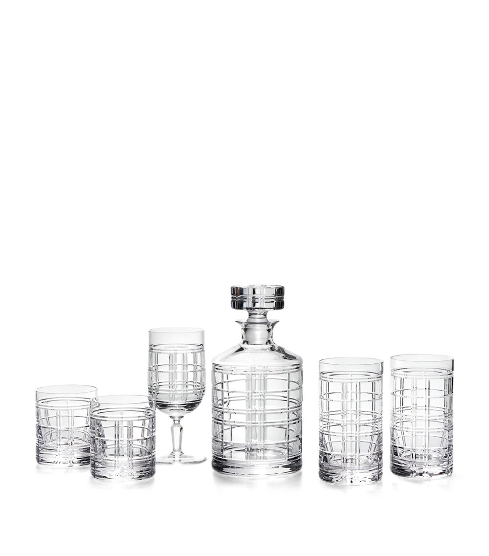 Ralph Lauren Home Ralph Lauren Home Set Of 2 Hudson Plaid Old Fashioned Glasses