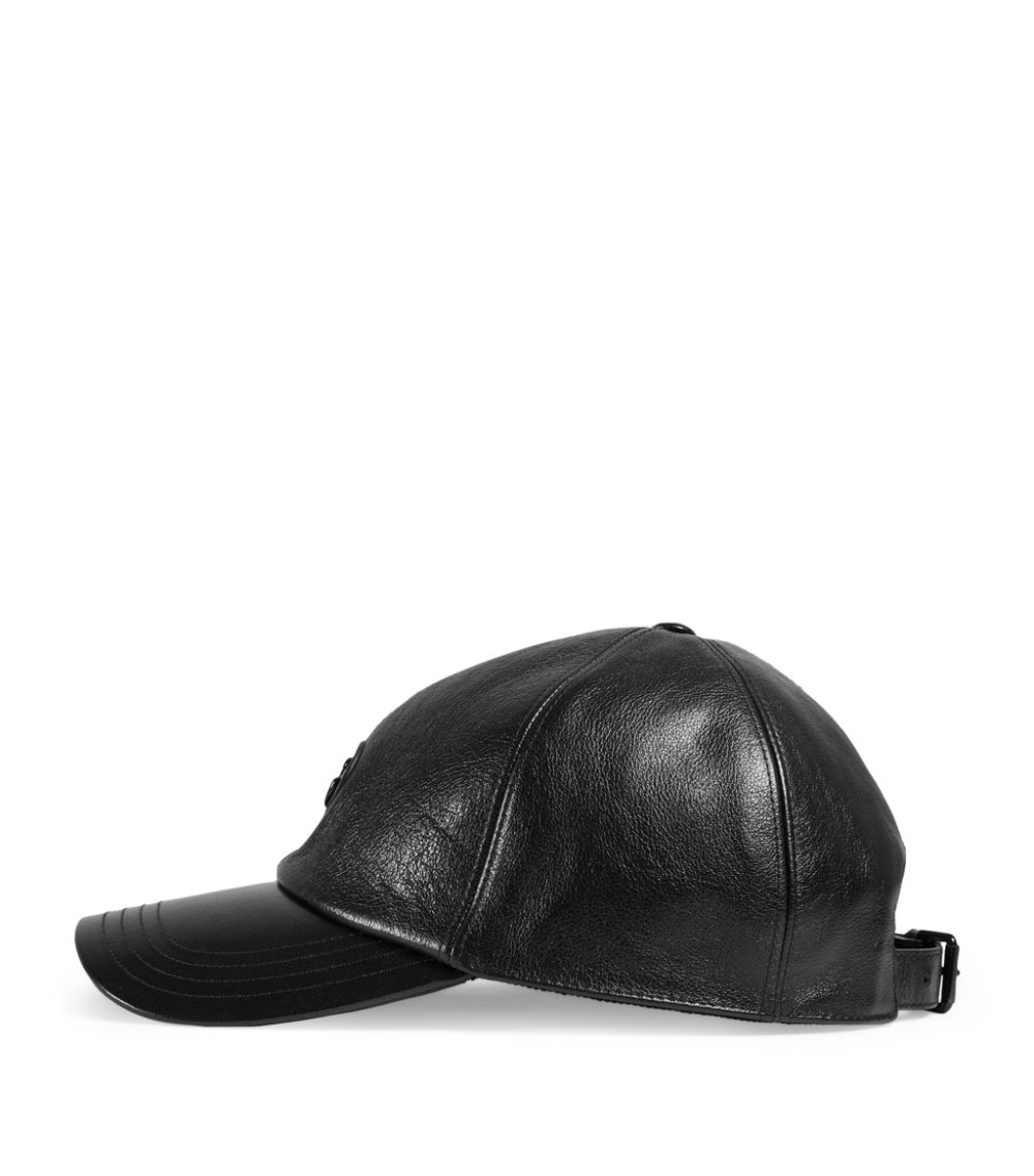 Gucci Gucci Leather Baseball Cap