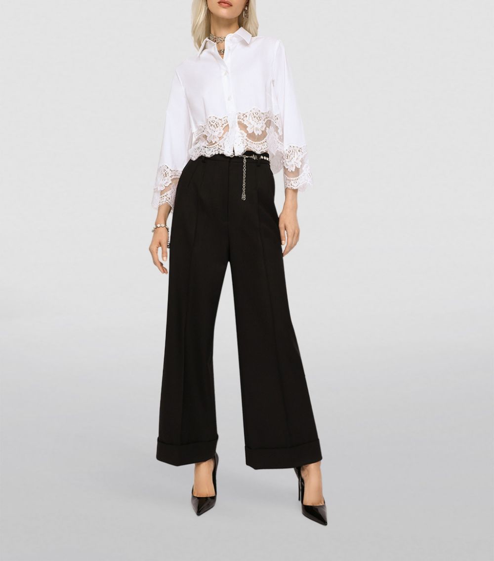 Dolce & Gabbana Dolce & Gabbana Wool-Blend Tailored Trousers