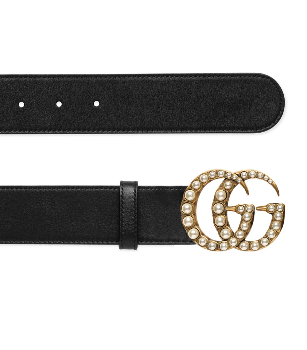 Gucci Gucci Embellished Double G Belt