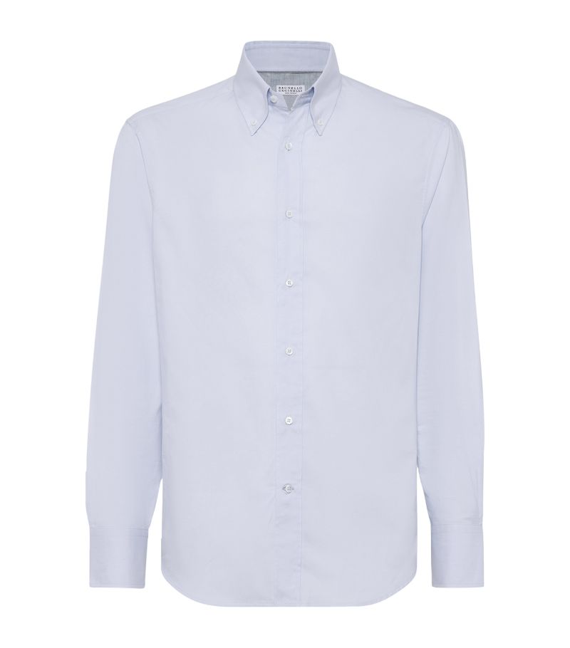 Brunello Cucinelli Brunello Cucinelli Cotton Slim-Fit Oxford Shirt