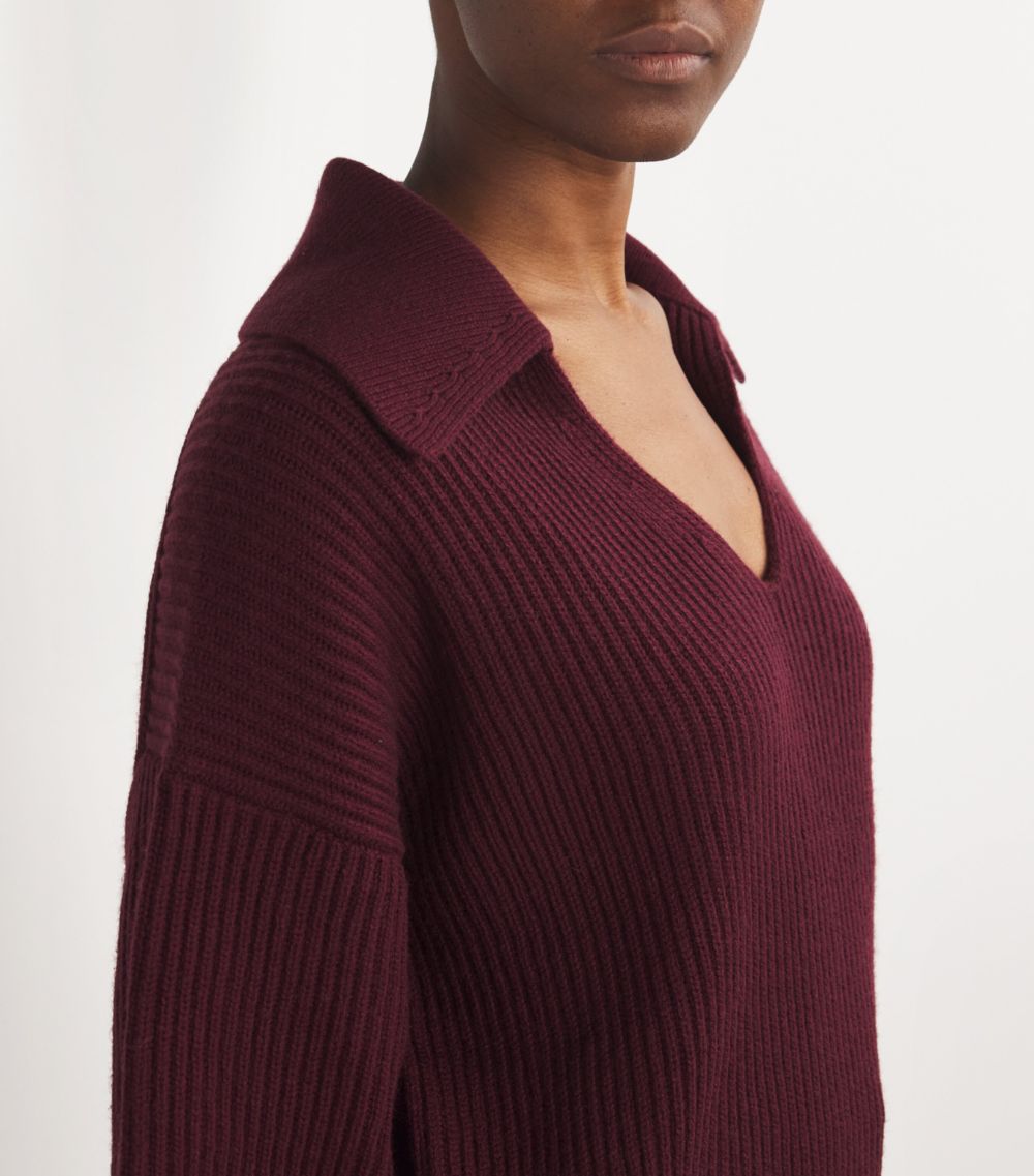 Joseph Joseph Wool-Cashmere-Silk Cardigan-Stitch Sweater