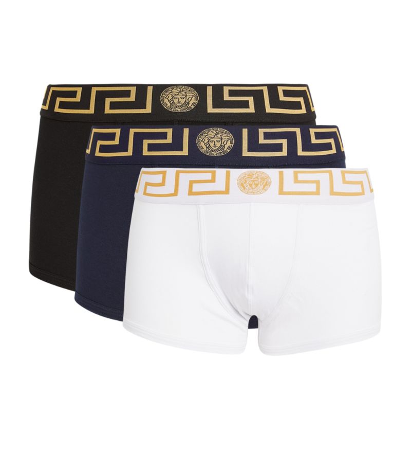 Versace Versace Iconic Greca Trunks (Pack Of 3)