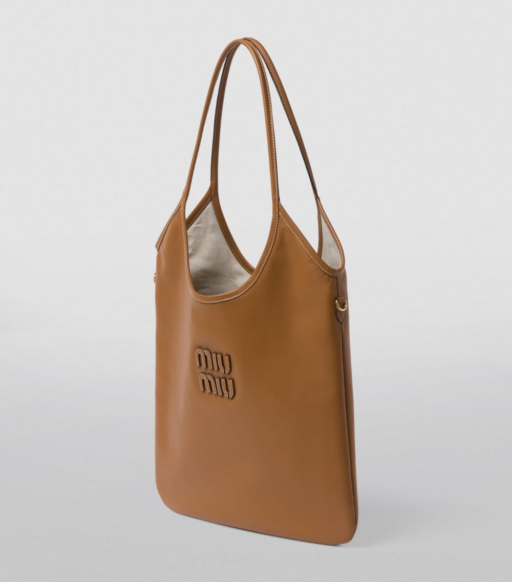 Miu Miu Miu Miu Leather Ivy Tote Bag