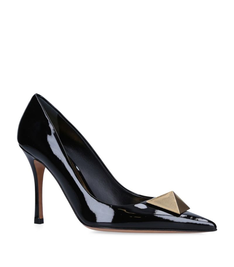 VALENTINO GARAVANI Valentino Garavani Leather One Stud Pumps 100