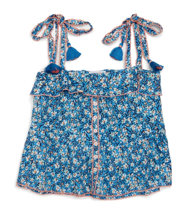 Poupette St Barth Kids Poupette St Barth Kids Floral Astra Top (4-12 Years)