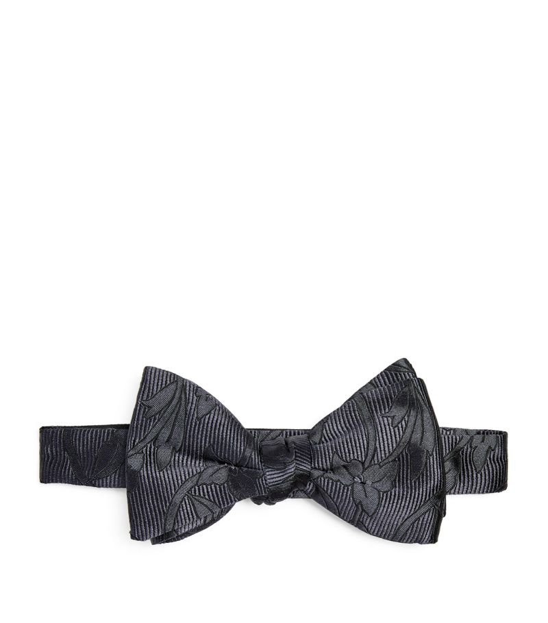 Eton Eton Silk Bow Floral-Pattern Tie