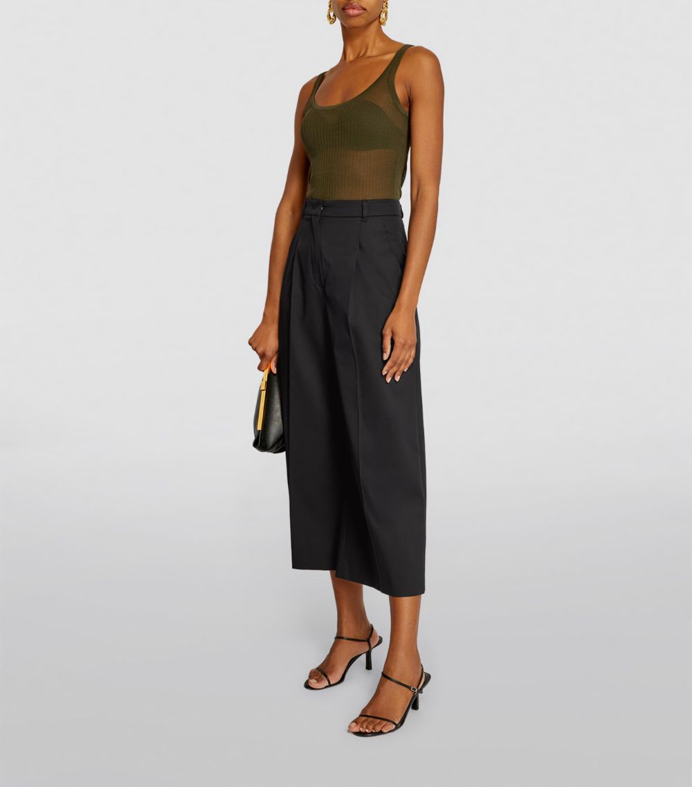 Max Mara Max Mara Cropped Wide-Leg Trousers