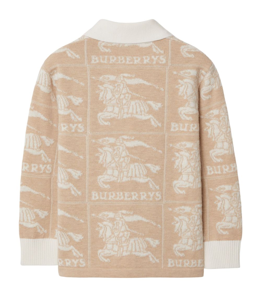 Burberry Burberry Kids Wool-Mohair-Cashmere Ekd Cardigan (3-14 Years)