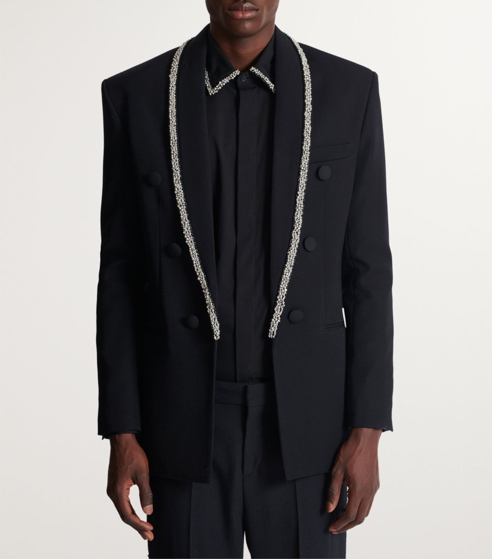 Balmain Balmain Virgin Wool Embellished Jacket