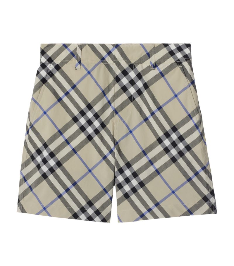 Burberry Burberry Kids Cotton Check Shorts