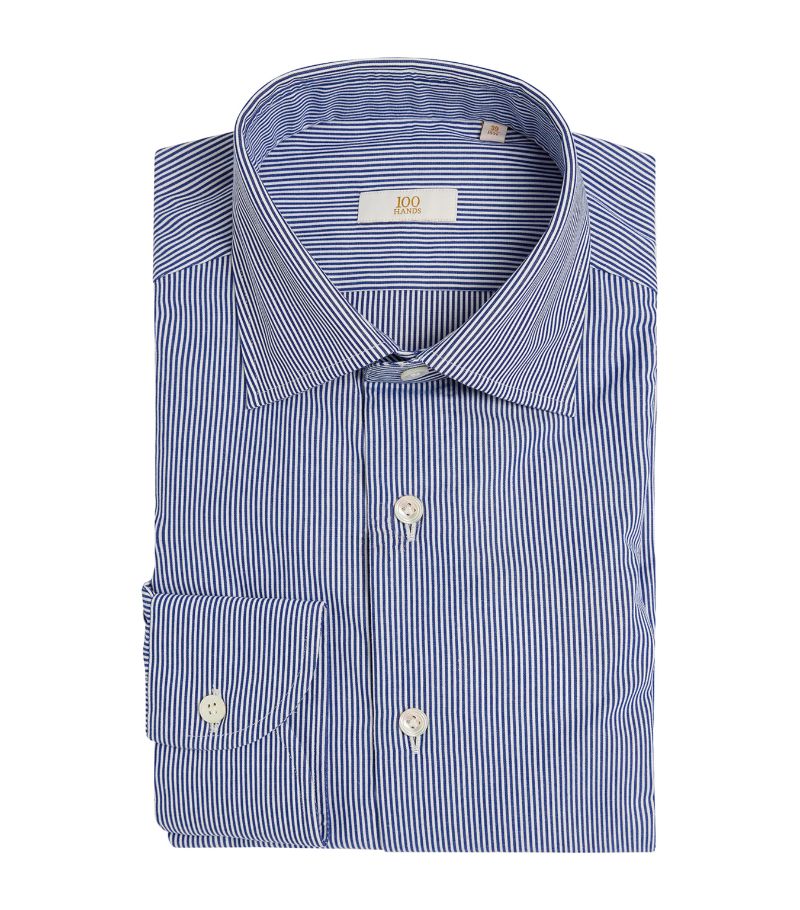  100Hands Cotton Pinstripe Shirt