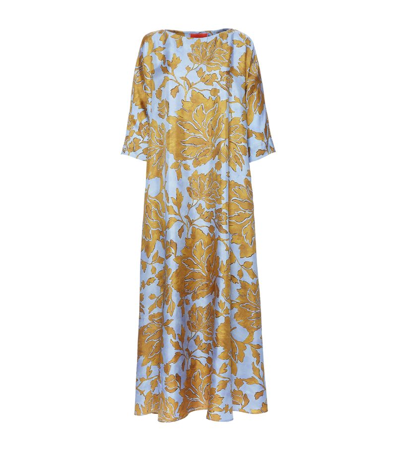 La Doublej La Doublej Silk Muumuu Maxi Dress