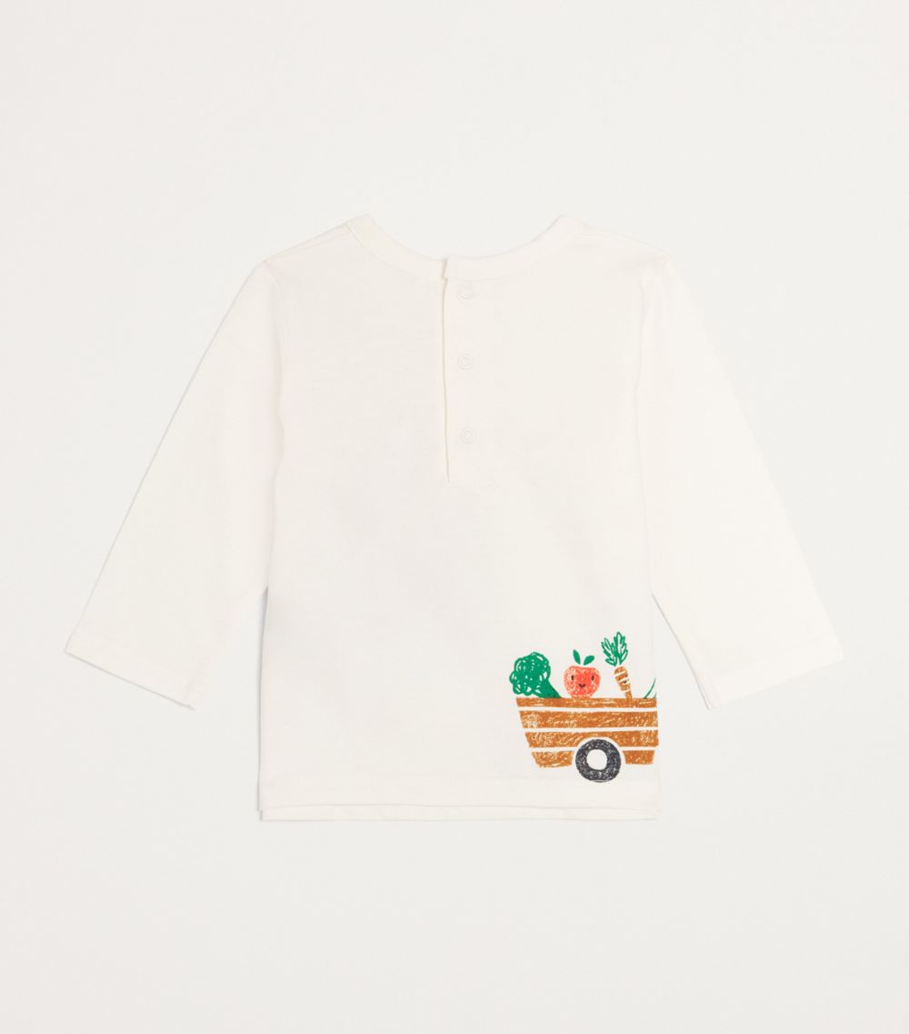 Carrément Beau Carrement Beau Organic Cotton Tractor Graphic Top (6 Months)