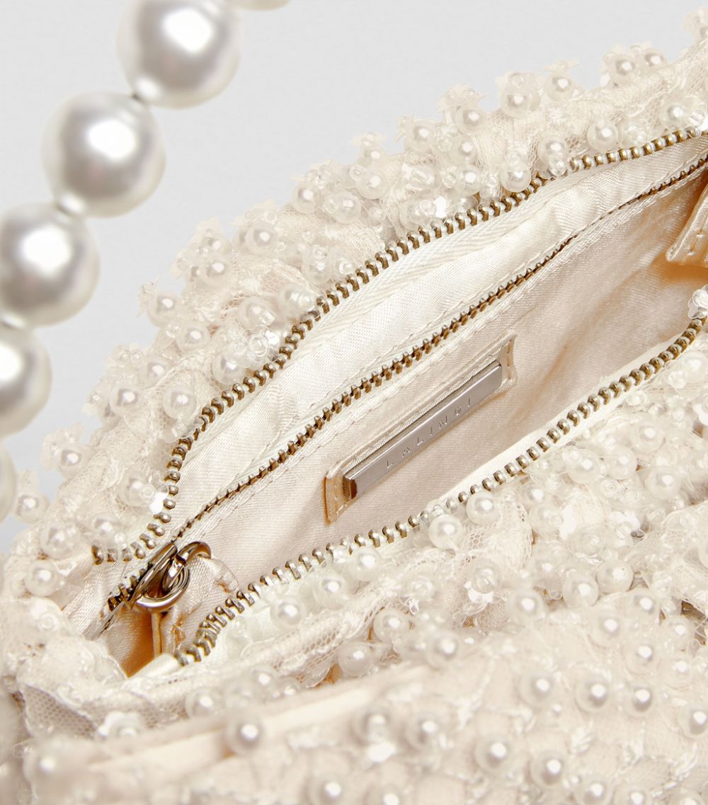 L'Alingi L'Alingi EXCLUSIVE Pearl-Embellished Bow Clutch Bag