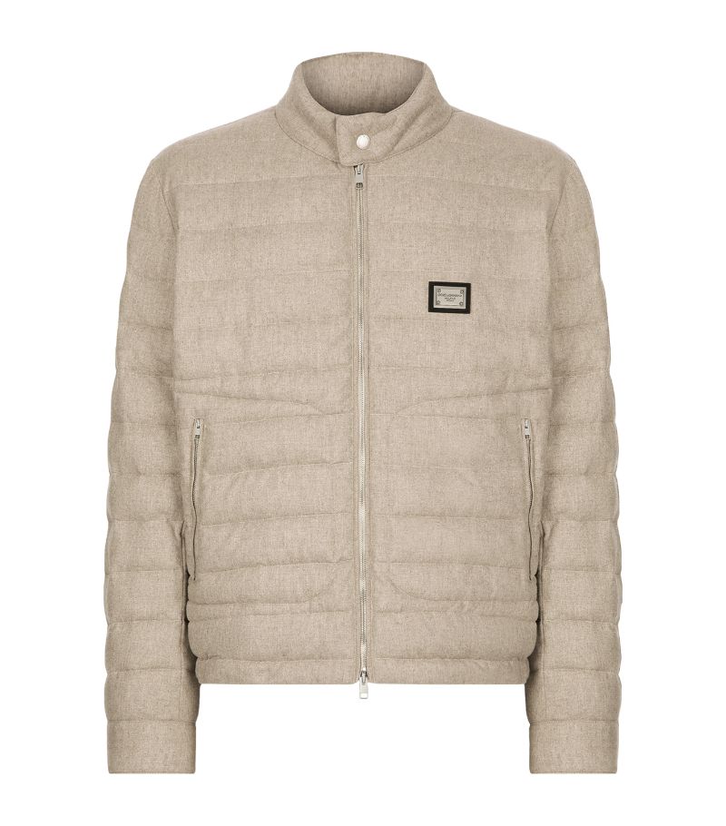 Dolce & Gabbana Dolce & Gabbana Cashmere-Blend Quilted Jacket